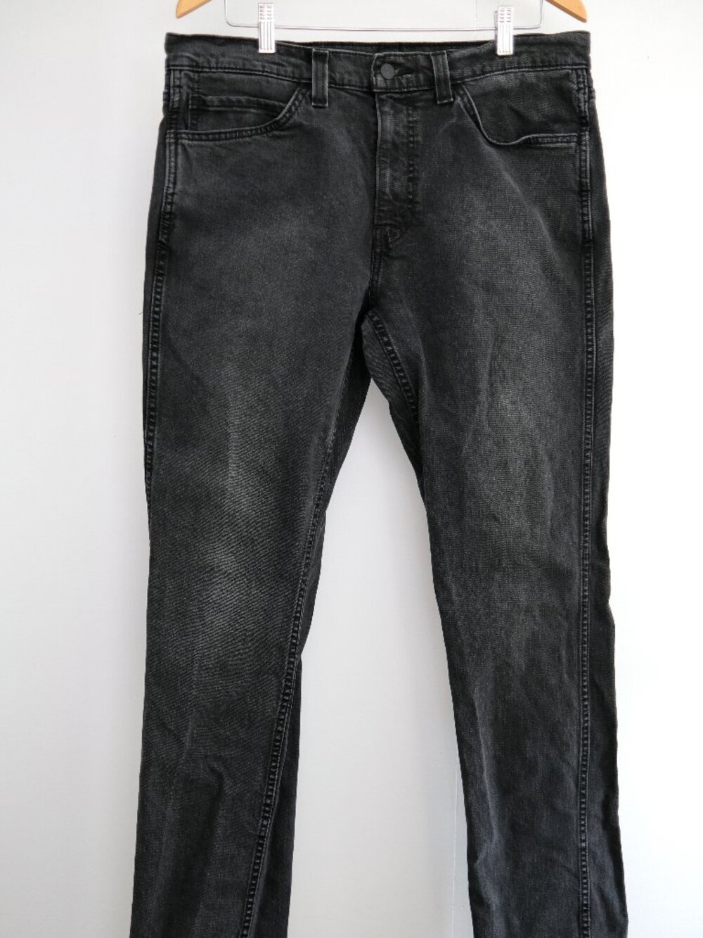 Levi's 511 Slim Straight Faded Black Denim, Black Tag Era (36 x 32)